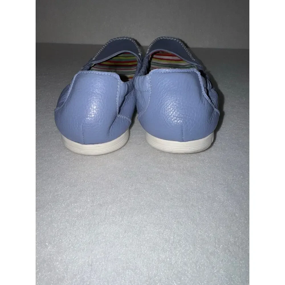 SAS Sunny Slip On Loafer 9.5M Periwnkle Purple Leather Moccasin EVA Sole